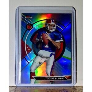 Doug Flutie 2023 Topps Finest Refractor NFL #157 Football Card Buffalo Bills